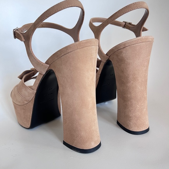 *SOLD* AUTH Saint-Laurent Candy 80 Bow Platforms - Picture 8 of 13